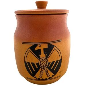 Vintage Daphne Odjig Blue Mountain Pottery Native Artist  Canada Aboriginal